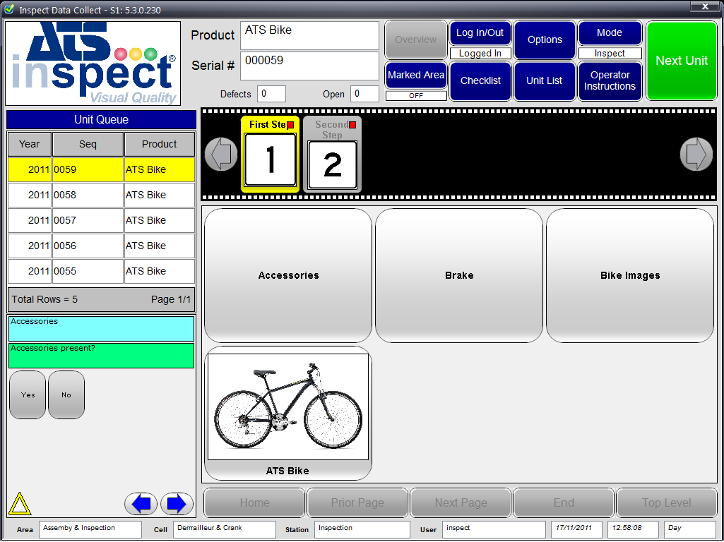 Mandatory steps in Data Collect Mandatory steps in Data Collect